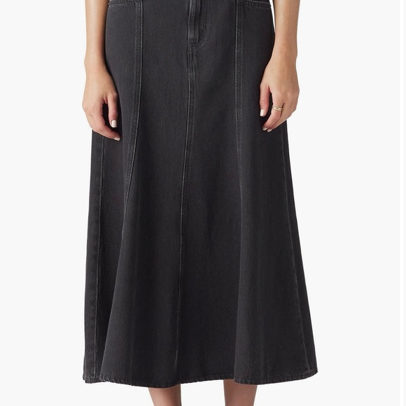 Levi's Black Midi A-Line Skirt for Work - Picture 1 of 14